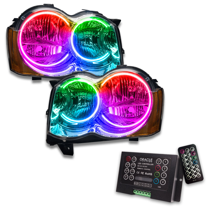 Oracle 08-10 Jeep Grand Cherokee SMD HL (Non-HID) - ColorSHIFT w/ 2.0 Controller SEE WARRANTY - 7068-333