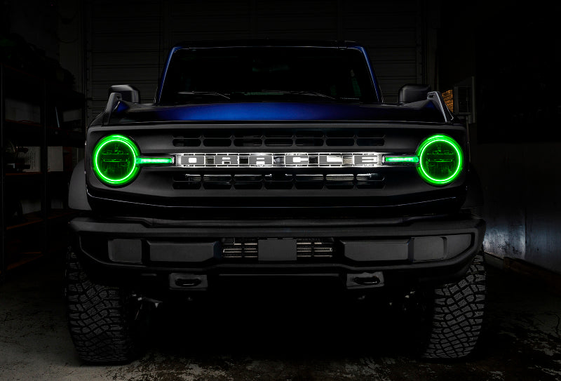 Oracle 2122 Ford Bronco Headlight Halo Kit w/DRL Bar  Base Headlights w/Simple Control SEE WARRANTY - 1471-504