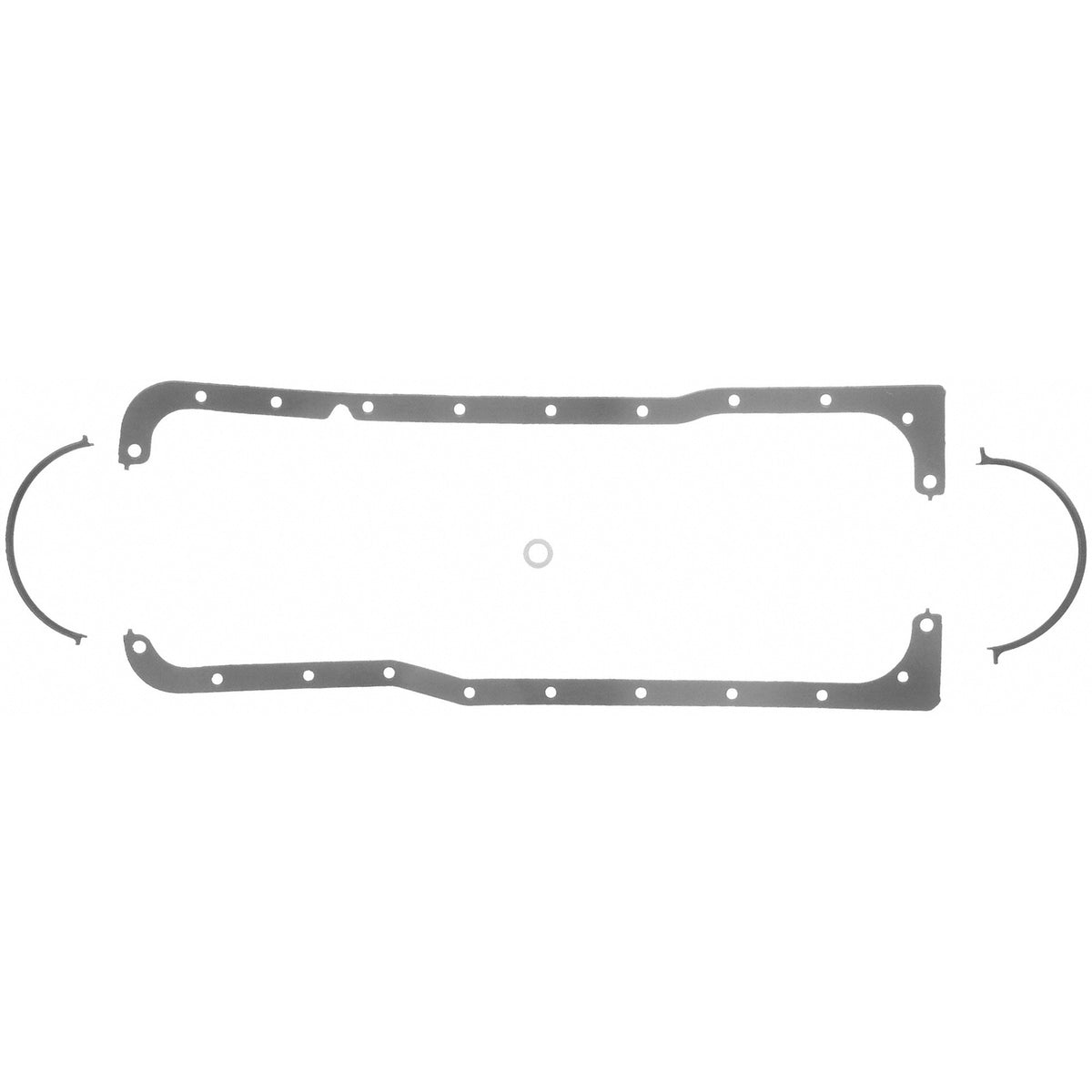 Fel-Pro 1810 Engine Oil Pan Gasket Set Rubber-coated fiber - front view