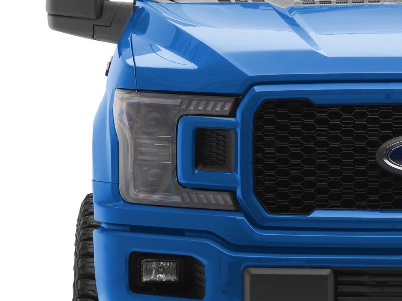Raxiom 18-20 Ford F-150 LED Halo Surround Headlights with White DRL- Black Housing- Clear Lens - T583569 - close-up view 2