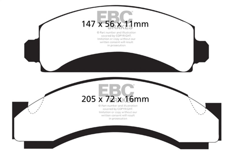 EBC 74-80 Chevrolet C30 (JB8) Greenstuff Front Brake Pads - DP61241