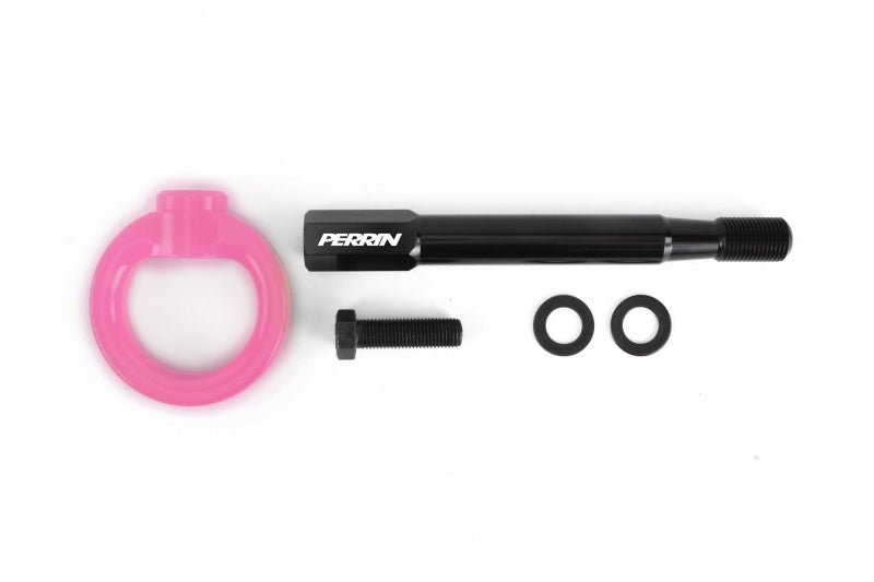 Perrin 13-24 BRZ / FRS / GR86 Tow Hook Kit (Rear) - Hyper Pink - PSP-BDY-255HP