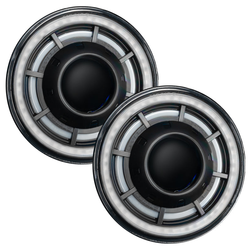 ORACLE Lighting 0718 Jeep Wrangler JK Oculus 7in ColorSHIFT BiLED Projector Headlights SEE WARRANTY - 5876-504