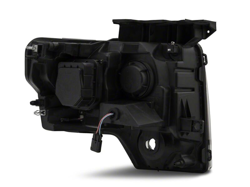 Raxiom 09-14 Ford F-150 G2 Super White LED Halo Projector Headlights- Black Housing- Clear Lens - T542835 - close-up view 4
