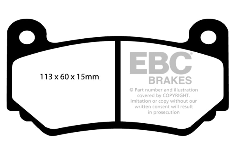 Clearance - EBC AP Racing Caliper CP7600 Bluestuff NDX Front Brake Pads - DP51377NDX