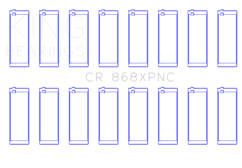 King Ford Prod V8 4.6L/5.4L SOHC (Size 0.25) Performance Coated Rod Bearing Set - CR868XPNC0.25