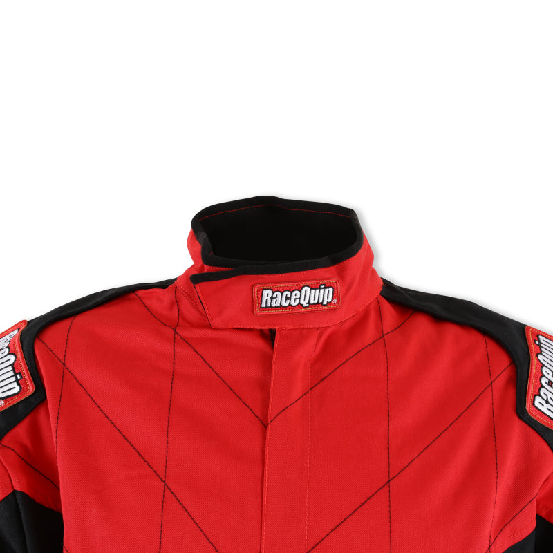 RaceQuip Red Chevron-1 Suit - SFI-1 Small - 130912RQP