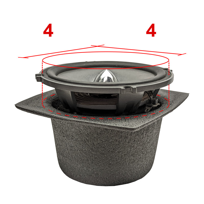 DEI Speaker Baffles 4in Round Pair - 50310