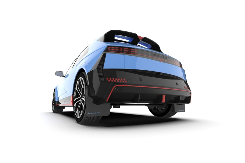 Rally Armor 2025 Hyundai Ioniq 5 N Black Mud Flap w/ Red Logo - MF117-UR-BLK-RD