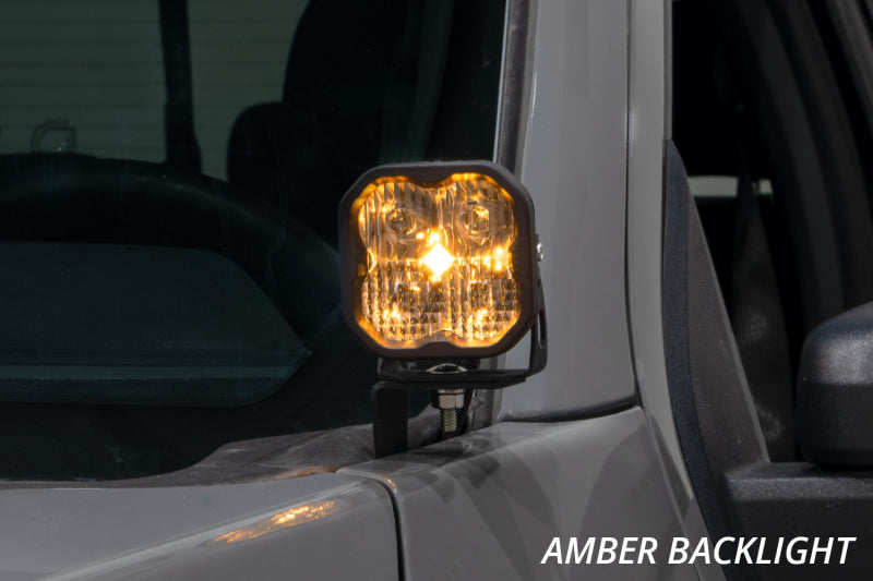 Diode Dynamics 21-22 Ford F-150 SSC2 Stage Series Backlit Ditch Light Kit Sport - White Combo - DD7365