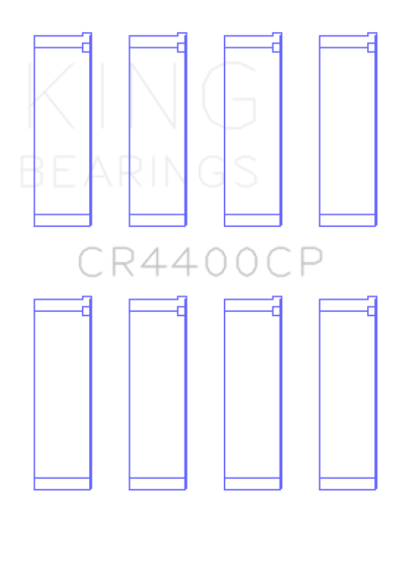 King Engine Bearings Honda R16A/R18A 2006- Current (Size +0.25mm) Connecting Rod Bearing Set - CR4400CP0.25