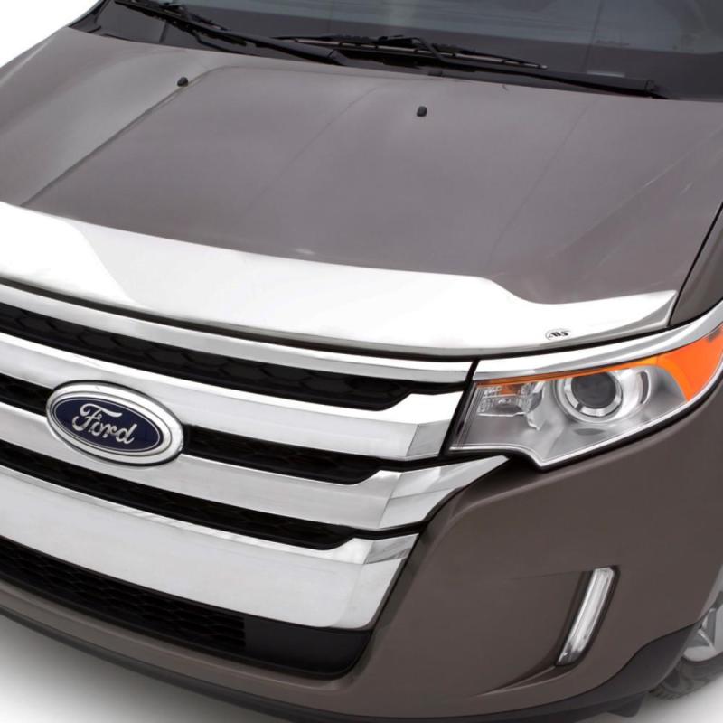 AVS 16-18 Toyota Tacoma Aeroskin Low Profile Hood Shield - Chrome - 622079