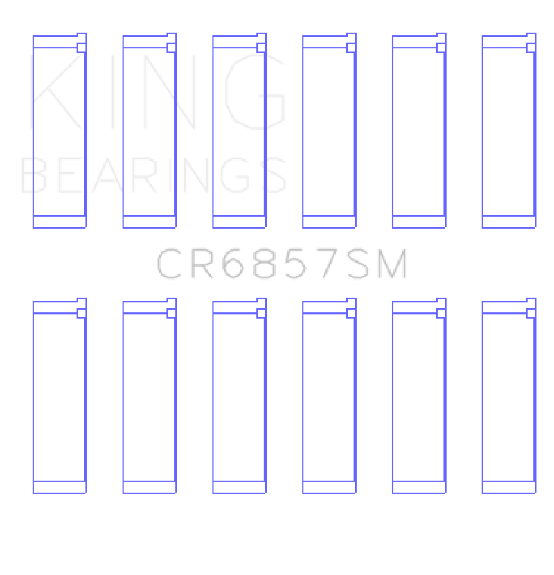 King Chrysler Pentastar 3.6L ERB V6 (Size STD) Connecting Rod Bearing Set - CR6857SM