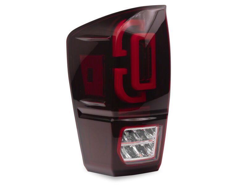 Raxiom 16-23 Toyota Tacoma XW Series Sequential LED Tail Lights- Black Housing- Red Lens - TT30332 - side view