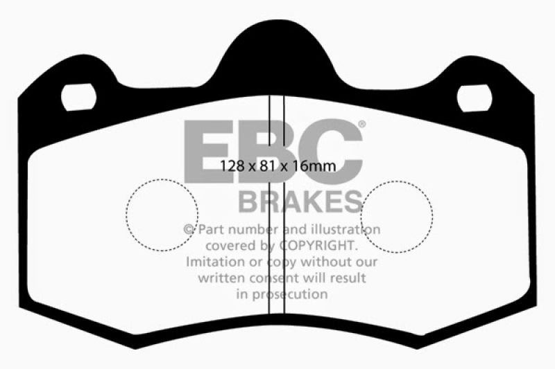 EBC 10+ Lotus Evora 3.5 Redstuff Front Brake Pads - DP3036C