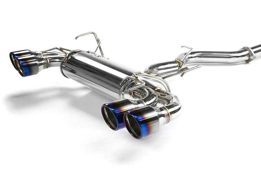 Invidia 08-11 STi Hatch / 11 WRX Hatch Dual Q300 Titanium Tip Cat-back Exhaust