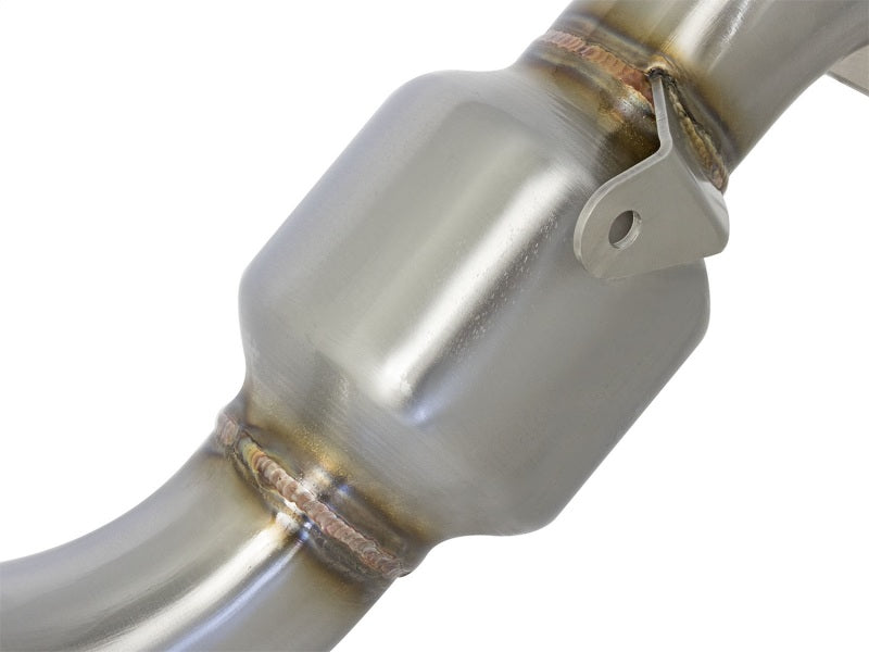 aFe Twisted Steel Down-Pipe Catted 13-16 Cadillac ATS L4-2.0L (t) - 48-34126-HC