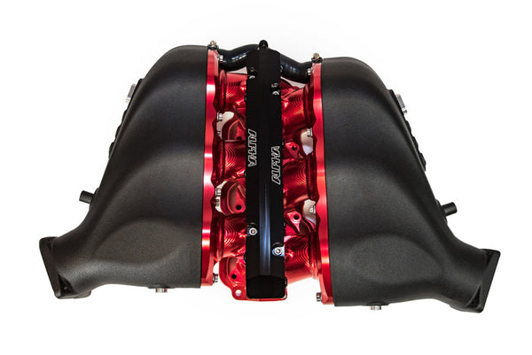 AMS Performance 09+ Nissan GT-R Alpha Cast Plenum/Billet Intake Manifold w/Secondary Fuel Rail - Clr - ALP.07.08.0101-6 for 2
