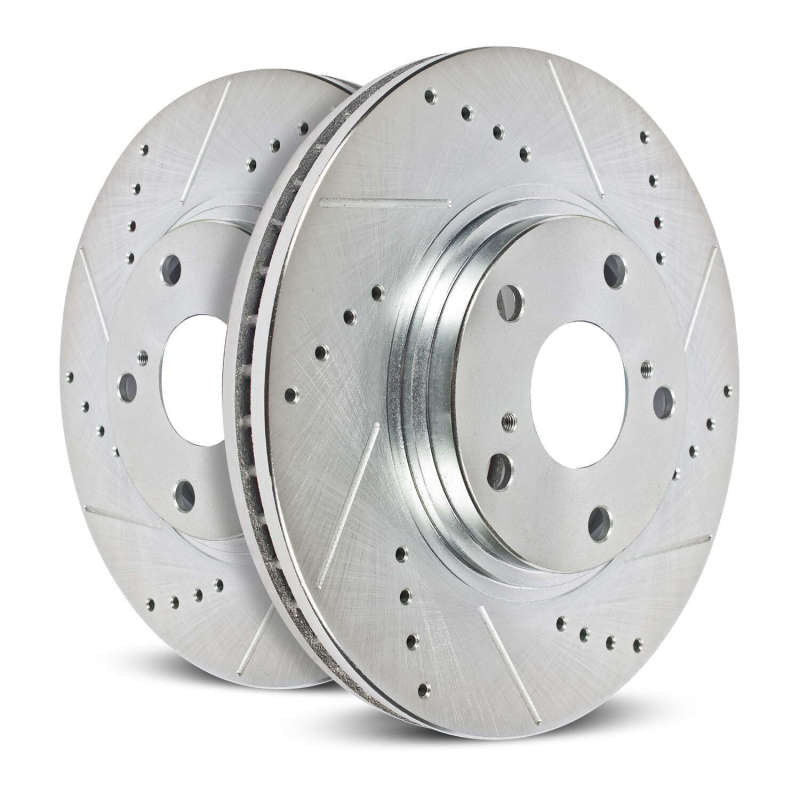 Power Stop 18-19 Jeep Wrangler Rear Evolution Drilled & Slotted Rotors - Pair - AR8388XPR
