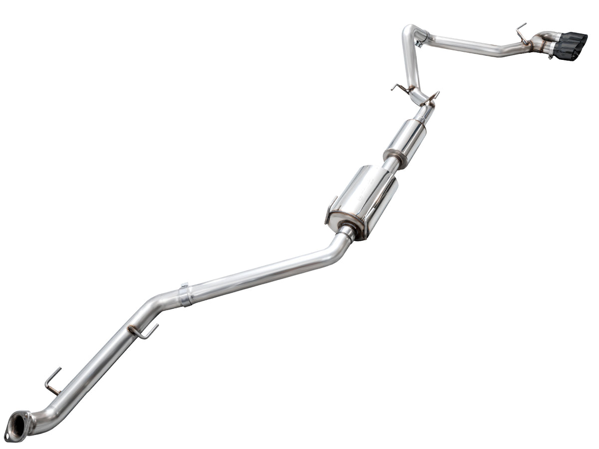 AWE Exhaust for 4th Gen Toyota Tacoma Dual Diamond Black Tips - 3015-33254
