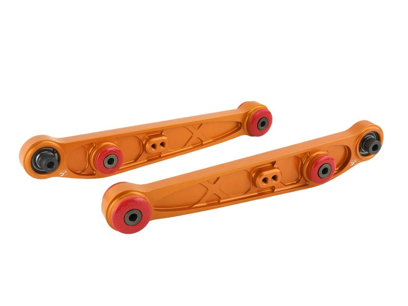 Skunk2 Honda/Acura EG/DC Alpha Series Rear Lower Control Arm Set - Gold - 542-05-1110