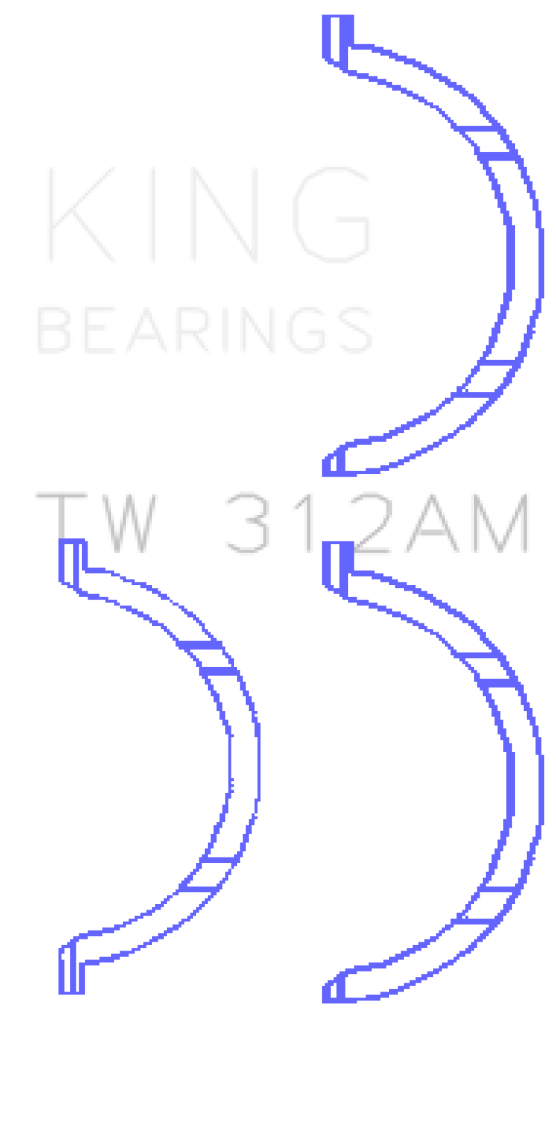 King Chevrolet V8 6.6L Turbo Diesel 2001-09 Thrust Washer Set - TW312AM