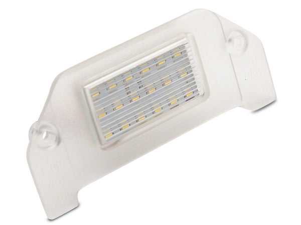Raxiom 08-14 Dodge Challenger Axial Series LED License Plate Lamp - CH7126 for 2008-2014 Dodge Challenger - front view