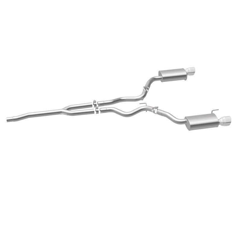 MagnaFlow Cat Back, SS, 2.5in, Street, Dual Split Polished 4.5in Tips 2015 Ford Mustang Ecoboost - 19097