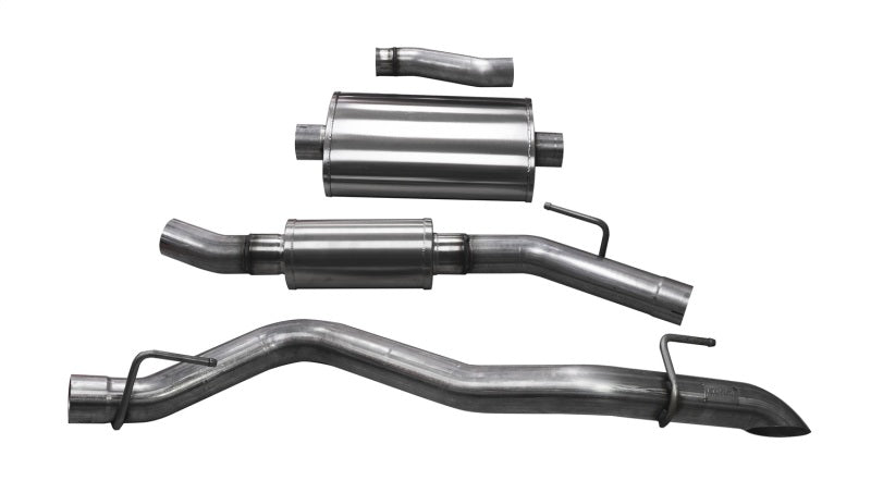 Corsa 2020-2024 Jeep Gladiator JT 3.0in Cat-Back Touring Single Side Exit w/ Turn Down Tip - 21063