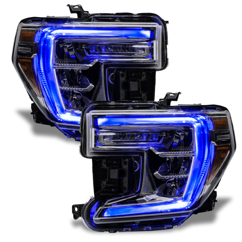 Oracle 19-21 GMC Sierra 1500 RGB+W Headlight DRL Upgrade Kit - ColorSHIFT w/o Cntrl SEE WARRANTY - 1287-334