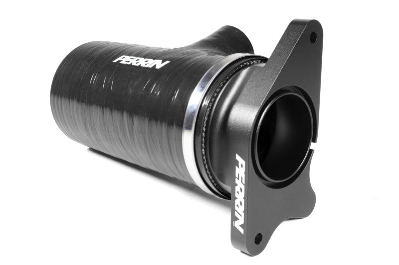 Perrin 22-25 Subaru WRX Short Type Turbo Inlet Hose  - Black - PSP-INT-428BK by Perrin Performance - angle view