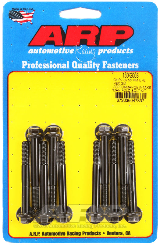ARP Chevy LS 55mm UHL hex GM Performance intake manifold bolt kit - 130-2003