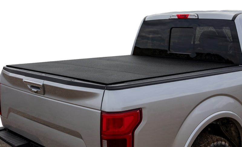 Access LOMAX 2022+ Nissan Frontier 6ft Bed Tri-Fold Hard Cover - Black Urethane - B3030069