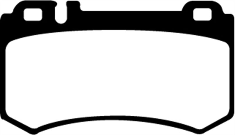 EBC 03-06 Mercedes-Benz CL55 AMG 5.4 Supercharged Yellowstuff Rear Brake Pads - DP41490R for 2003-2009 Mercedes Benz SL - fro