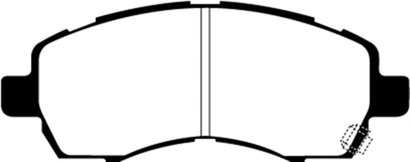 EBC 97-98 Subaru Impreza 1.8 Yellowstuff Front Brake Pads - DP41138R