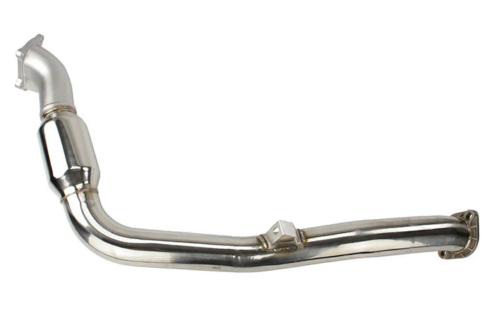 Invidia 02-07 WRX/STi Polished Divorced Waste Gate Downpipe with High Flow Cat