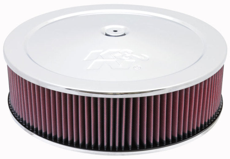 K&N Round Air Filter Assembly 14in. ID / 4..12in. Height / 5.125in. Neck Flange / 7/8in. Drop Ba - 60-1440 by K&N Engineering