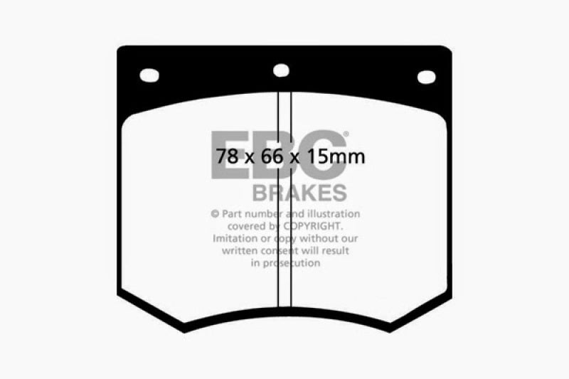 EBC 75-86 Ac 3000 3.0 Redstuff Front Brake Pads - DP3291C