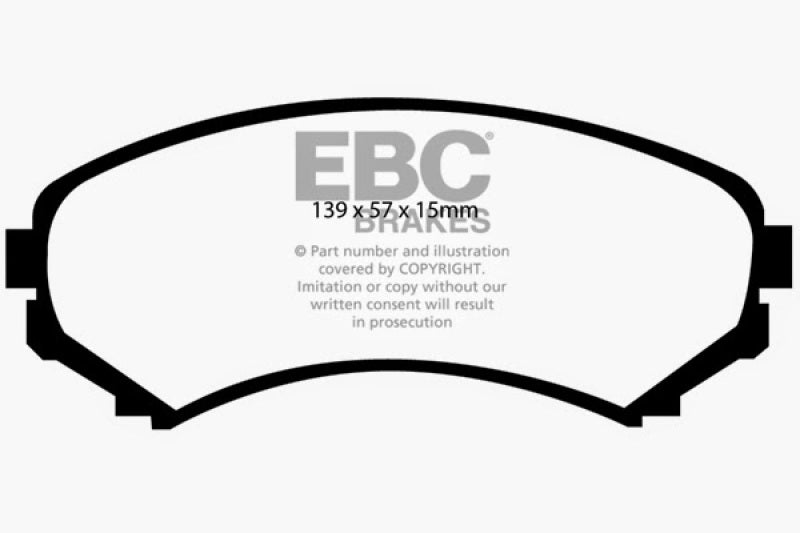 EBC 02-03 Honda Passport 3.2 Greenstuff Front Brake Pads - DP61619