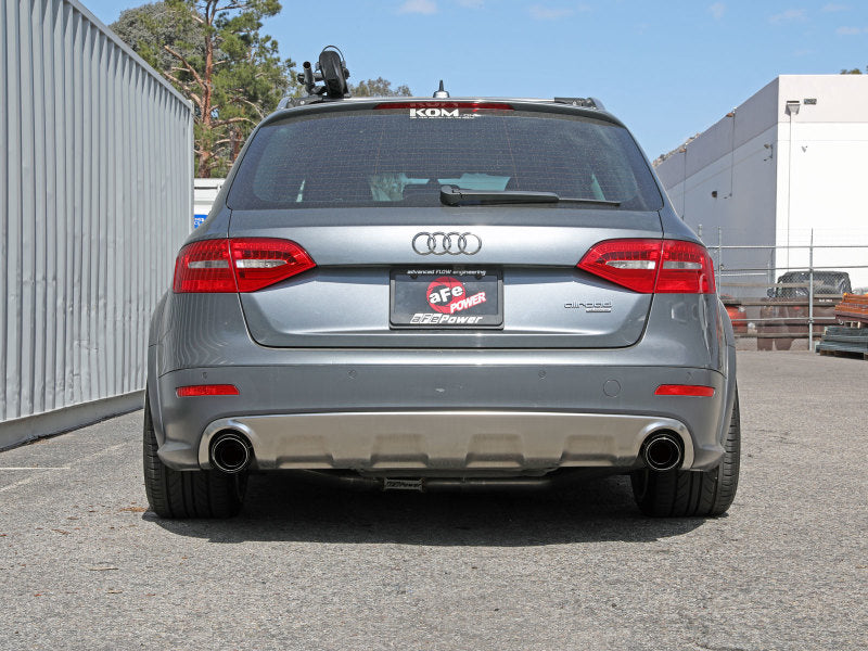 afe MACH Force-Xp 13-16 Audi Allroad L4 SS Axle-Back Exhaust w/ Carbon Tips