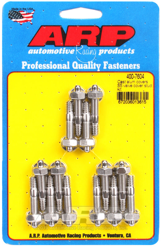 ARP Cast Alum Covers SS Valve Cover Stud Kit - 400-7604
