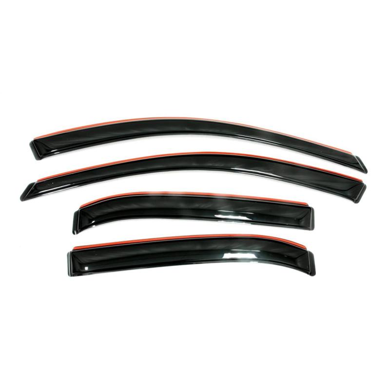 AVS 17-19 Nissan Rogue Sport Ventvisor In-Channel Front &amp; Rear Window Deflectors 4pc - Smoke - 194782