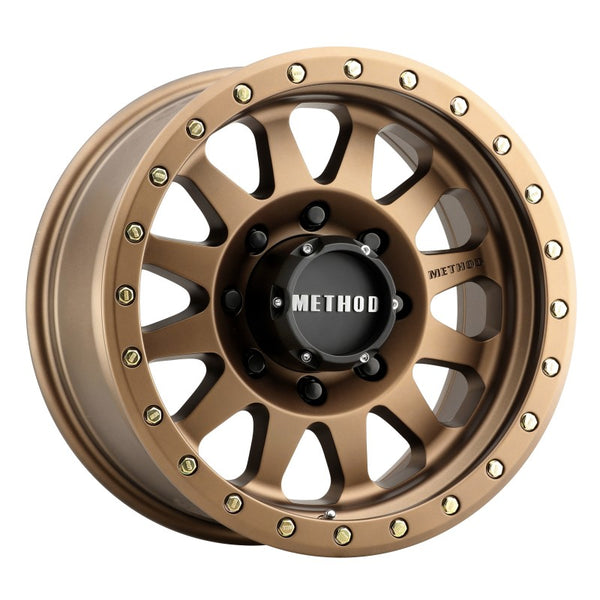 Method MR304 Double Standard 17x8.5 0mm Offset 8x6.5 130.81mm CB Method Bronze Wheel - MR30478580900 by Method Wheels - front