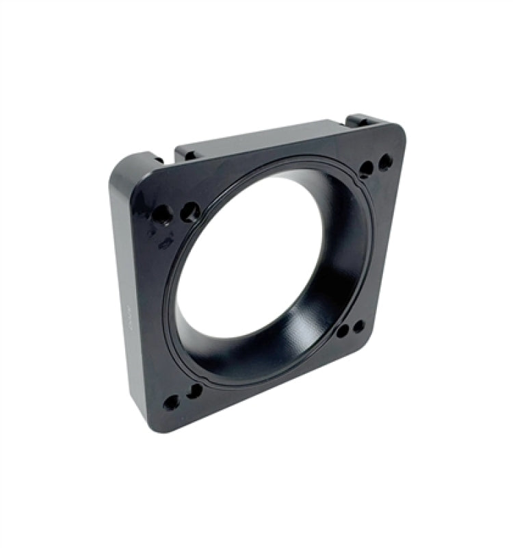 Torque Solution 06-21 Subaru STI / 08-14 Subaru WRX Big Bore 76mm Throttle Body Adapter - Black - TS-SU-870O-BK