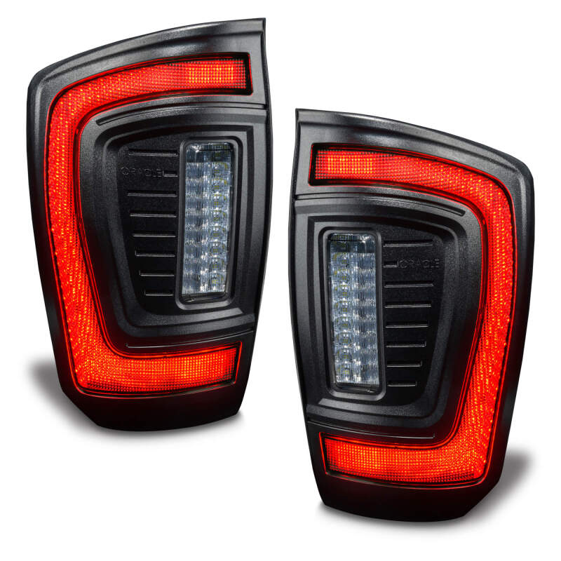 Oracle Lighting 16-23 Gen 3 Toyota Tacoma Black Series Flush Style LED Tail Lights SEE WARRANTY - 5911-504-T