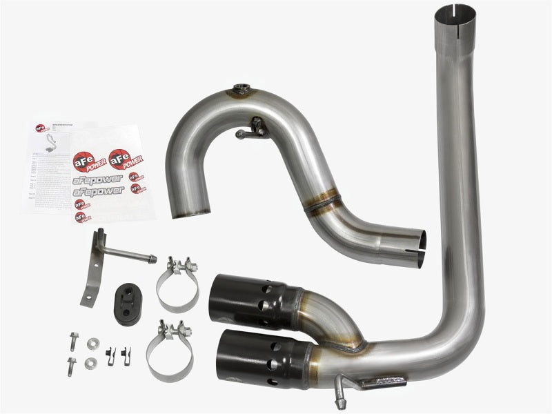 aFe Rebel Series DPF-Back 3in Side Exit SS Exhaust w/ IC Black Tip 2016 GM Colorado/Canyon 2.8L (td) - 49-44065-B