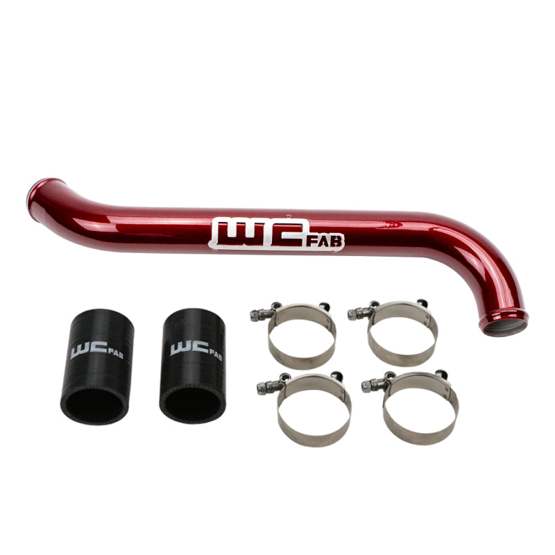 Wehrli 11-16 GM Duramax LML Upper Coolant Pipe - Cat Yellow - WCF100696-CAT