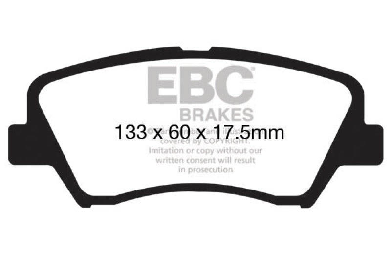 EBC 13+ Hyundai Elantra 1.8 Ultimax2 Front Brake Pads - UD1543
