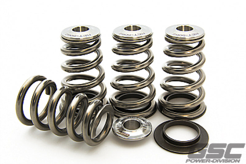 GSC P-D Mitsubishi 4G63T Extreme Pressure Conical Valve Spring and Ti Retainer Kit - 5097 by GSC Power Division