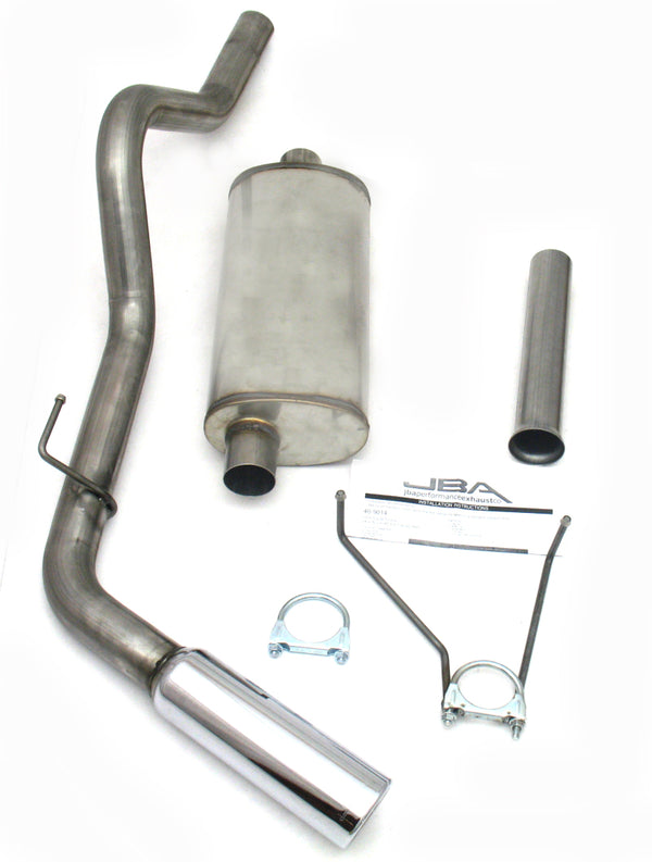 JBA 00-06 Toyota Tundra 4.7L 409SS Pass Side Single Exit Cat-Back Exhaust - 40-9014 for 2000-2006 Toyota Tundra - front view